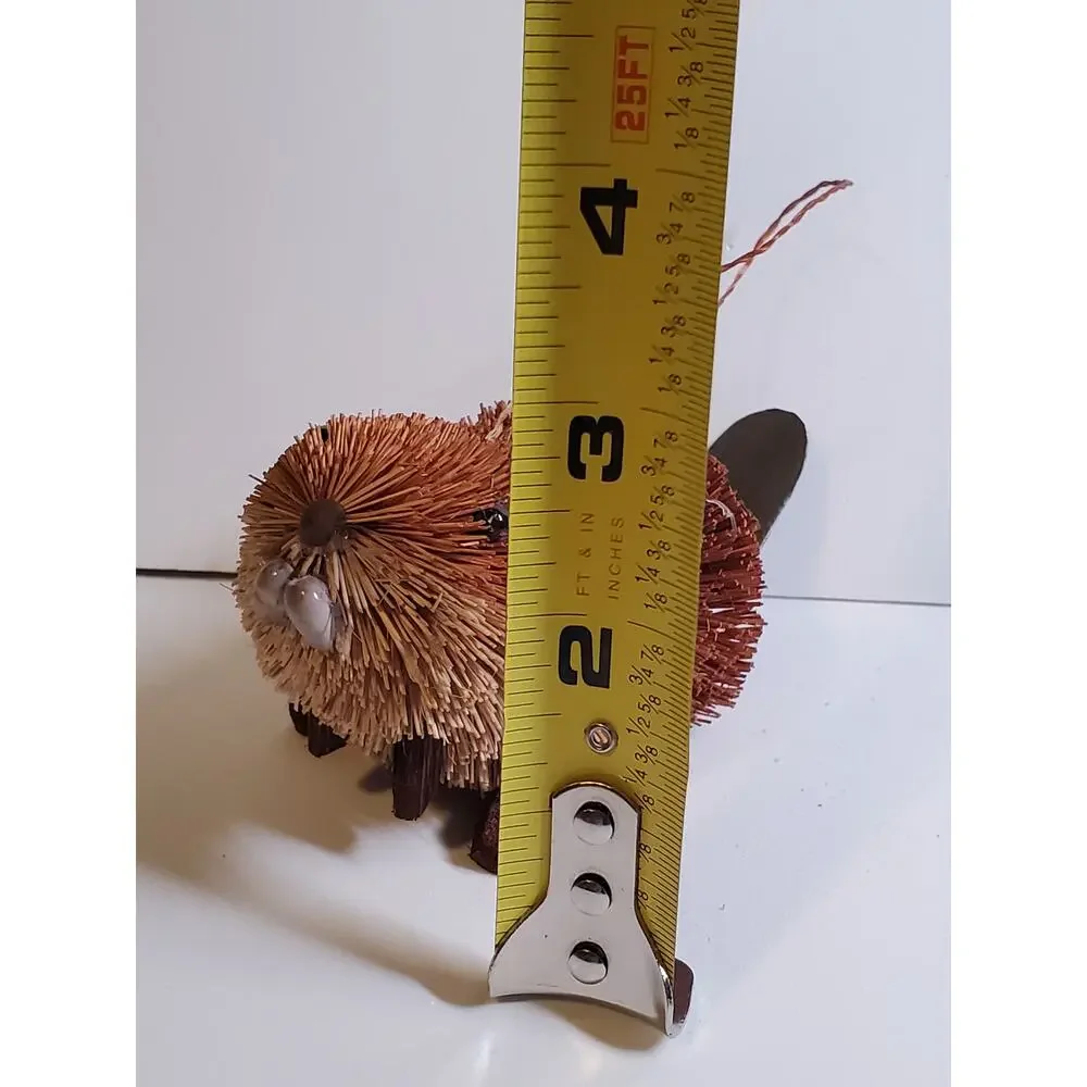 Natural Fiber Ornament - Beaver